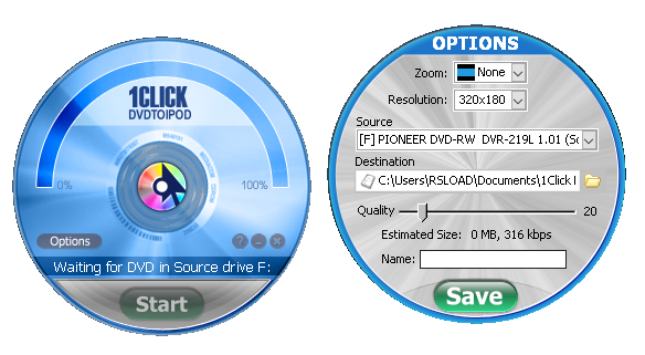 1CLICK DVDTOIPOD бесплатно